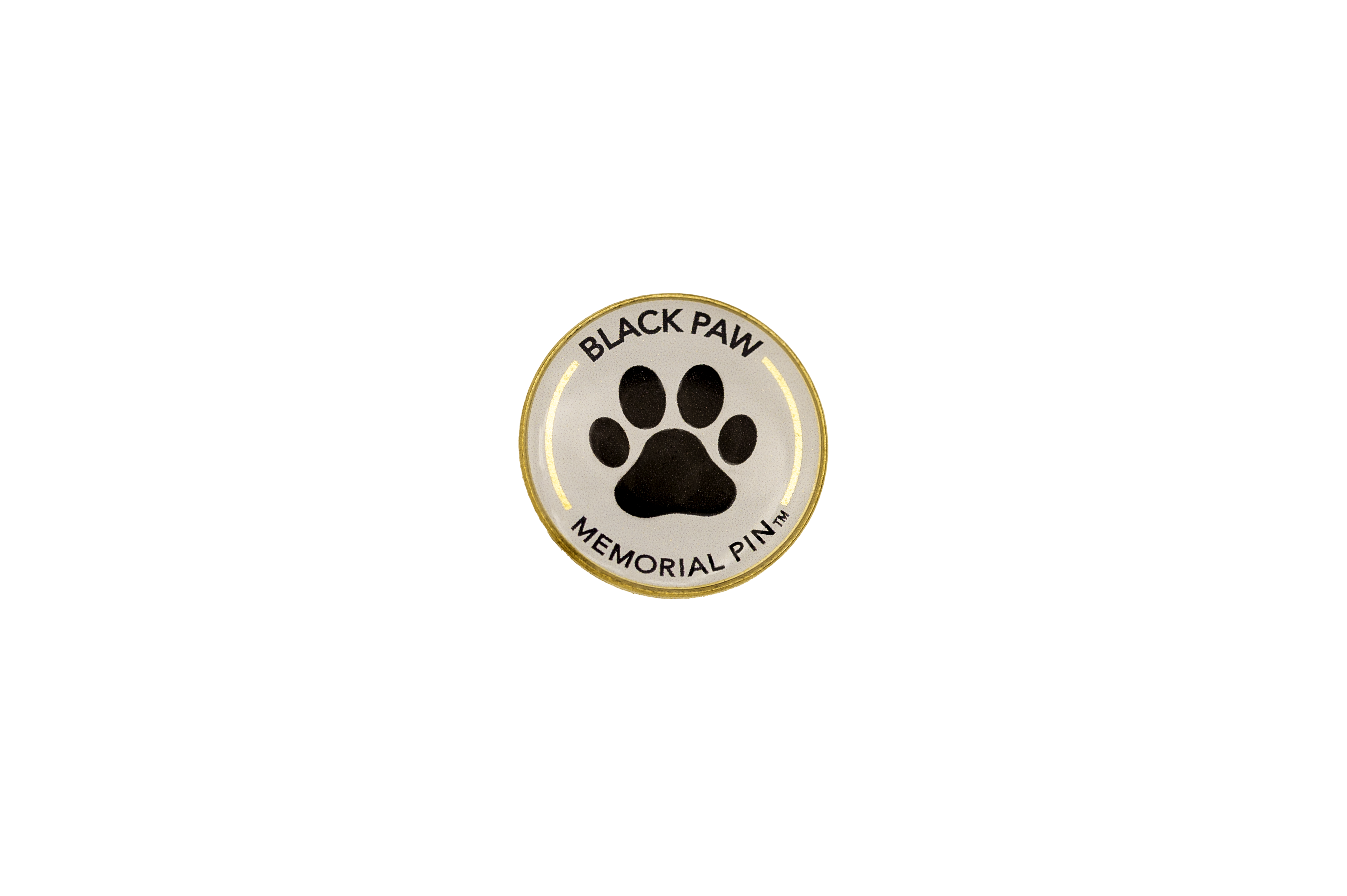 Black Paw Memorial Pin