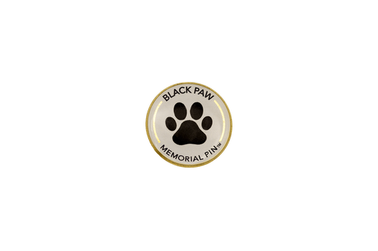 Black Paw Memorial Pin