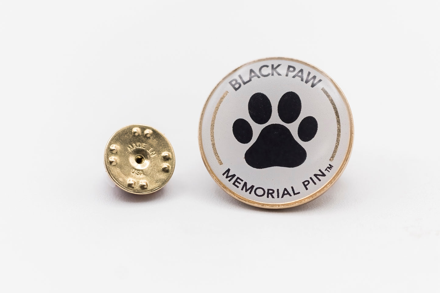 Black Paw Memorial Pin